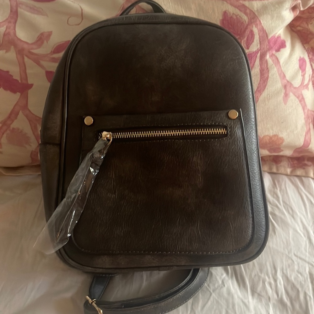 Brand new vegan leather backpack